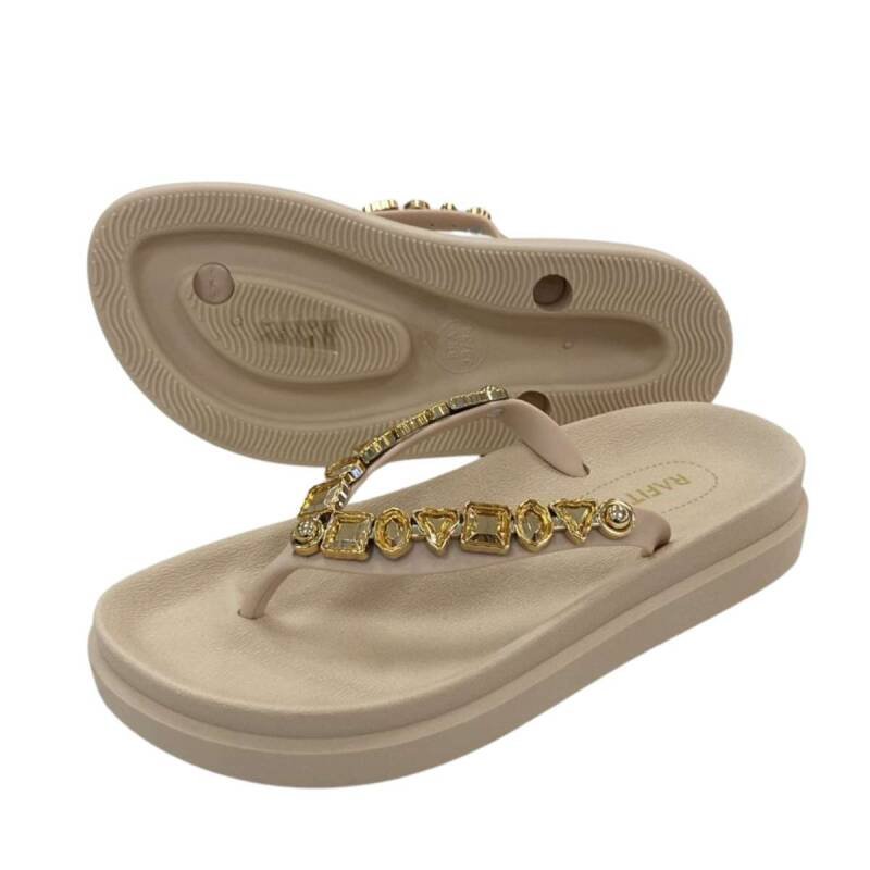 Chinelo Rafitthy - Feminino - Bege Bege 4