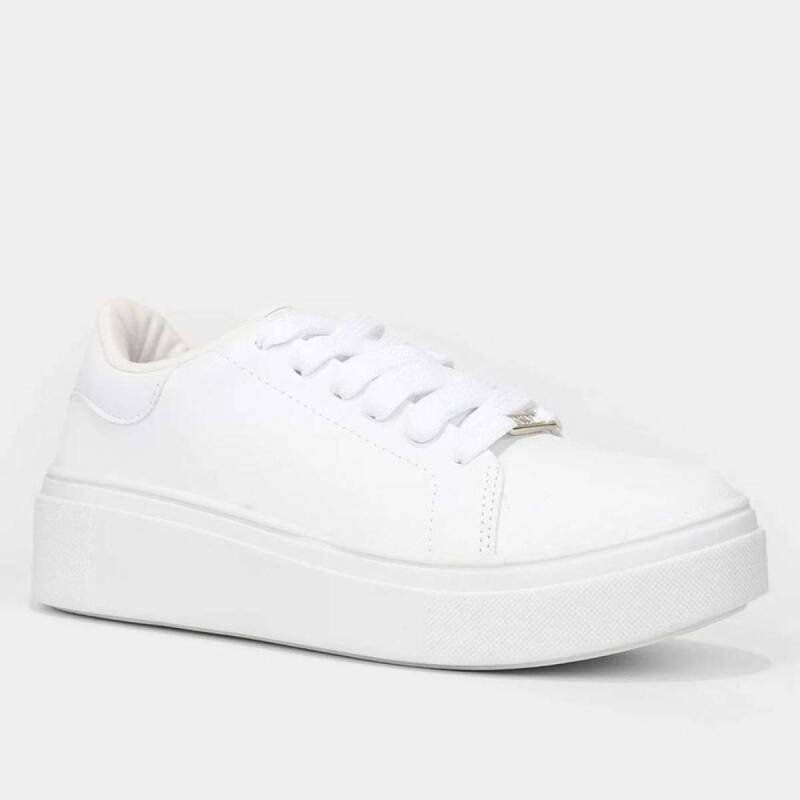 Tênis Vizzano Casual Flatform - Feminino - Branco Branco 3