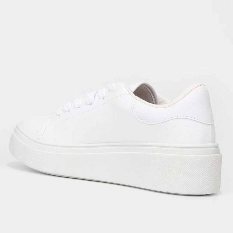 Tênis Vizzano Casual Flatform - Feminino - Branco Branco 4