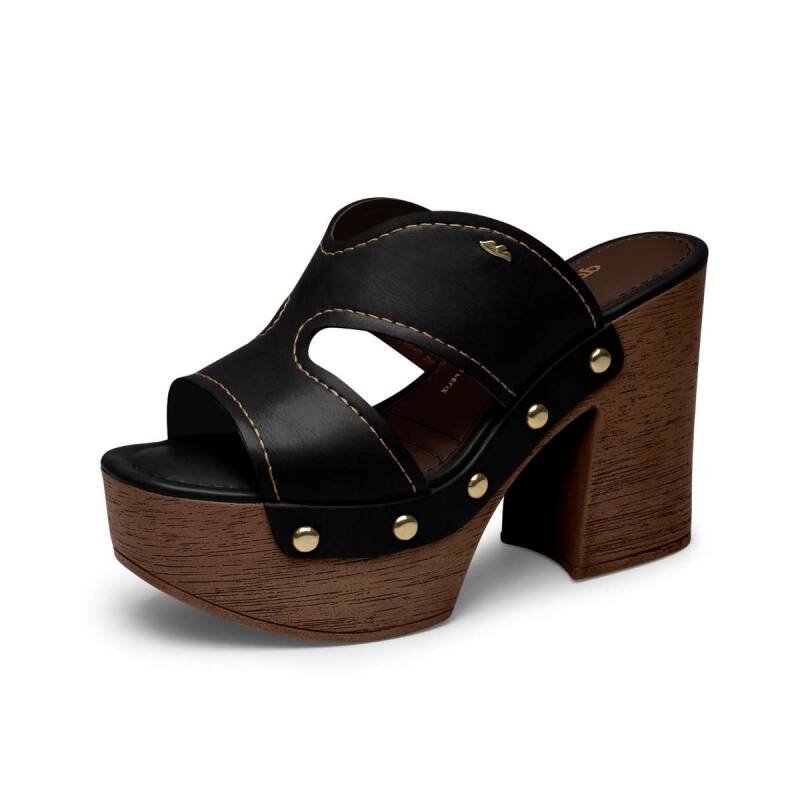Tamanco Dakota Plataforma - Feminino - Preto Preto 2