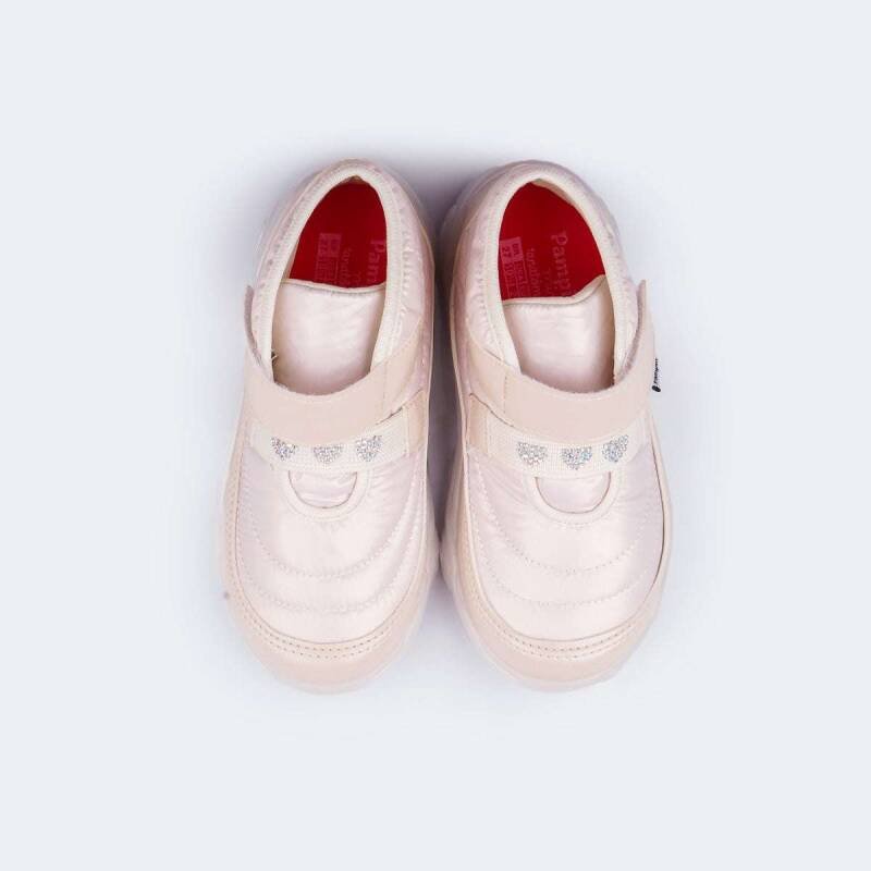 Tênis Pampili de Led Liz Luz Comfy - Infantil - Nude Bege 4