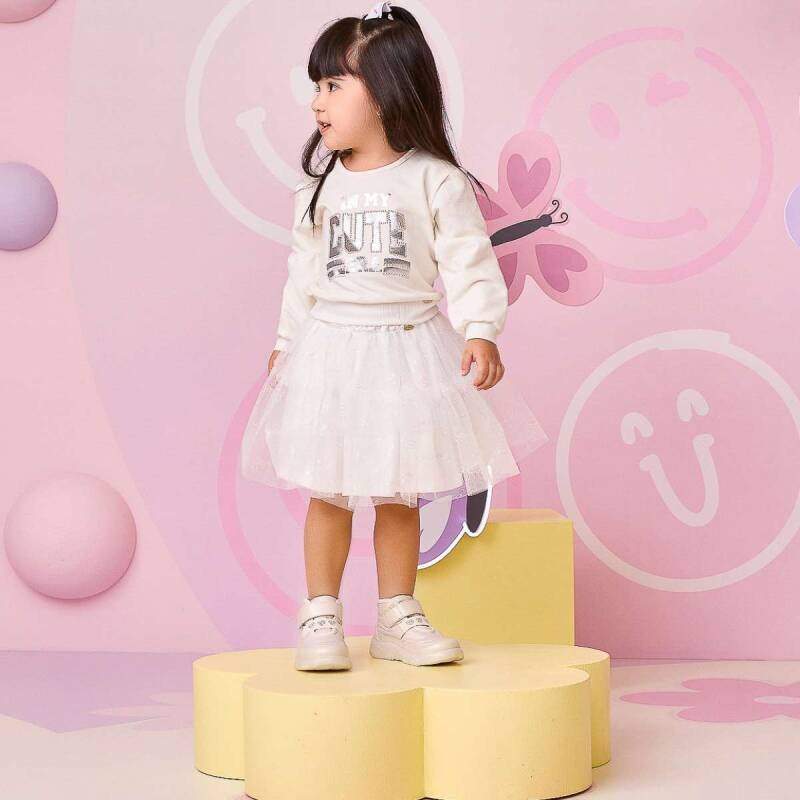 Tênis Pampili de Led Liz Luz Comfy - Infantil - Nude Bege 5