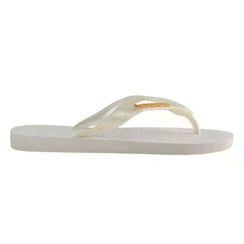 Chinelo Havaianas Top Logo Metallic Branco 3