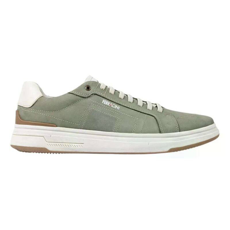 Tênis Masculino Casual Locker Couro 7161-683 Ferracini Verd