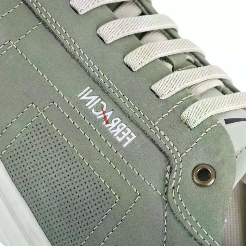 Tênis Masculino Casual Locker Couro 7161-683 Ferracini Verd Verde 4