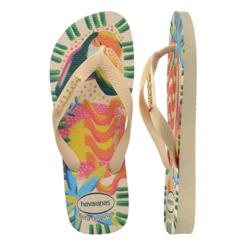 Chinelo Havaianas Top Bossa - Feminino - Creme Bege 4