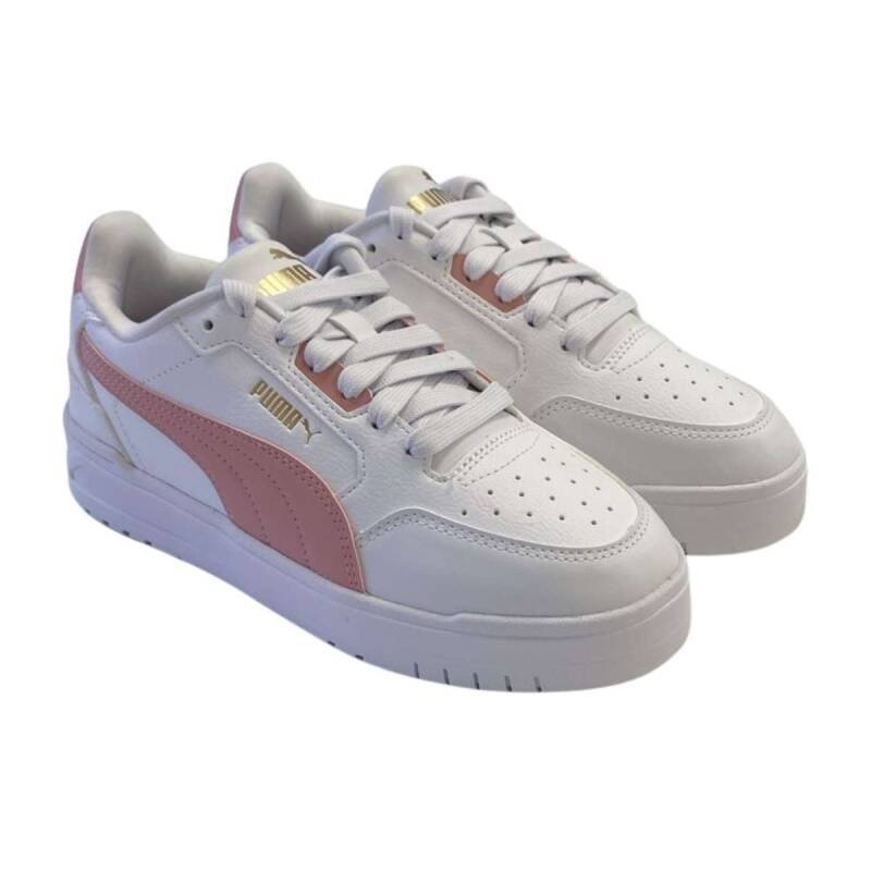 Tênis Puma Casual Shuffle Downtown - Feminino Branco/Rosa 3