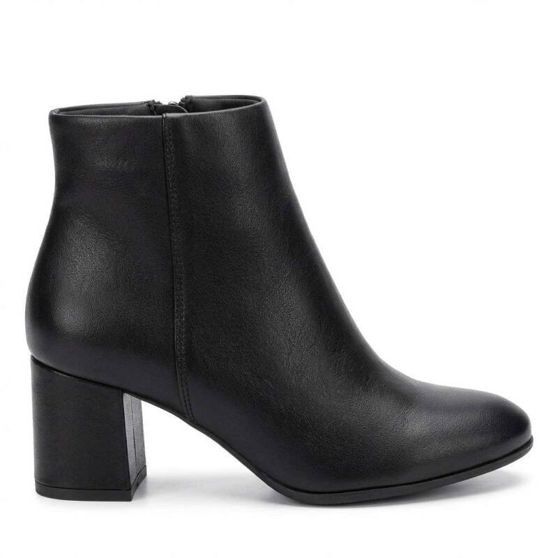 Bota Beira Rio Cano Curto Preto - Feminino - Preto