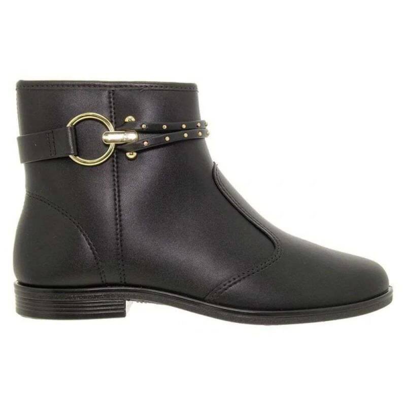 Bota Beira Rio Coturno Cano Curto Feminino - Preto Preto 4