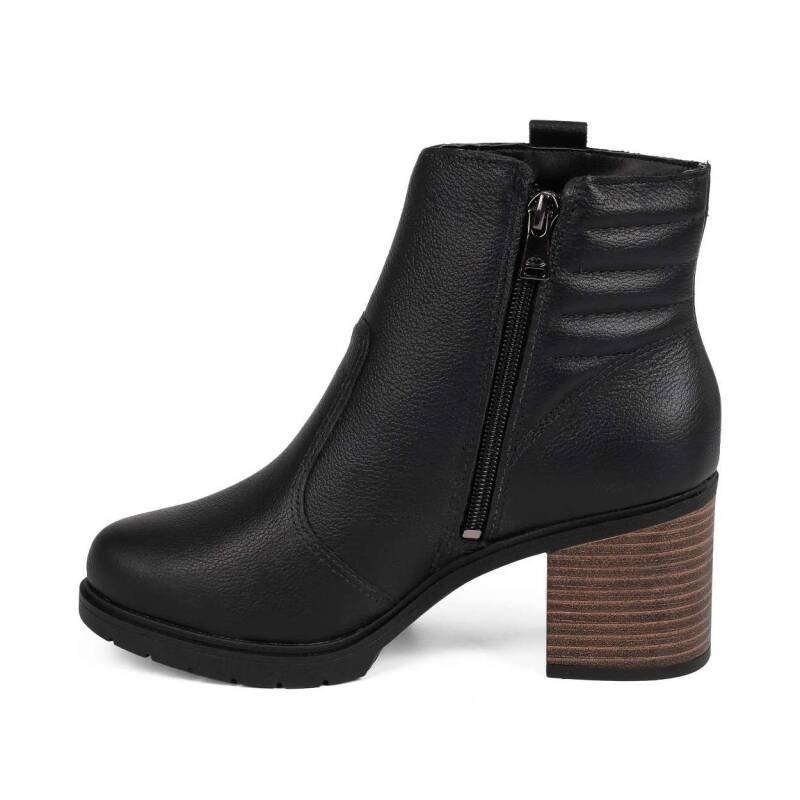 Bota Dakota Salto Bloco Cano Curto - Feminina Preto 3