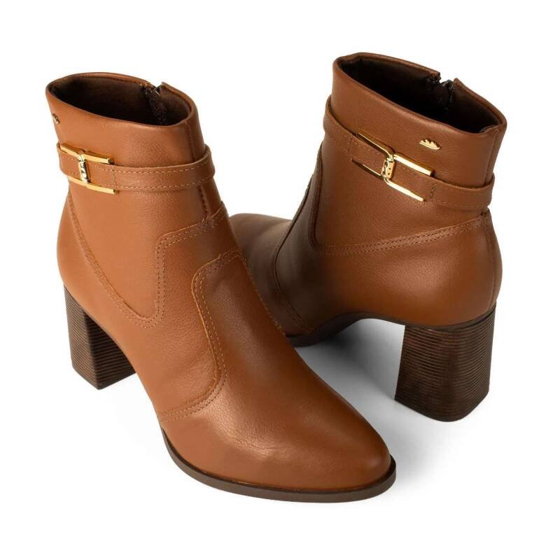 Bota Dakota Cano Curto Feminina - Marrom Marrom 7