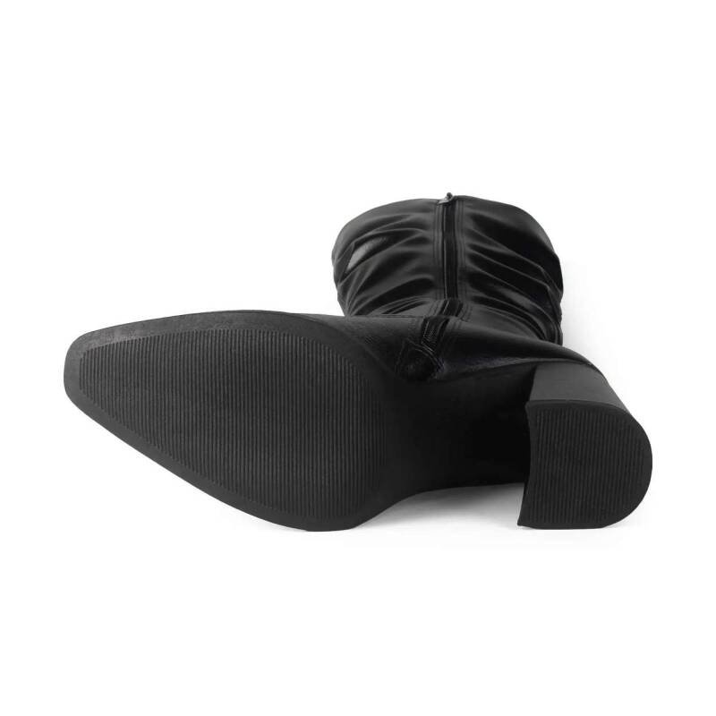 Bota Dakota de Cano Longo - Feminina - Preto Preto 5