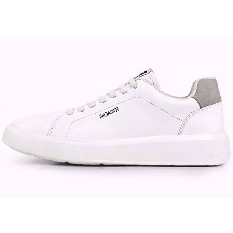 Sapatênis Ferracini Casual em Couro - Masculino - Branco Branco 2