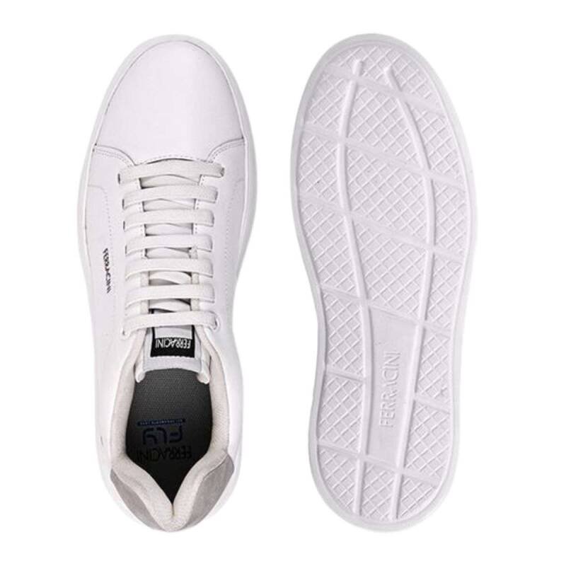 Sapatênis Ferracini Casual em Couro - Masculino - Branco Branco 4