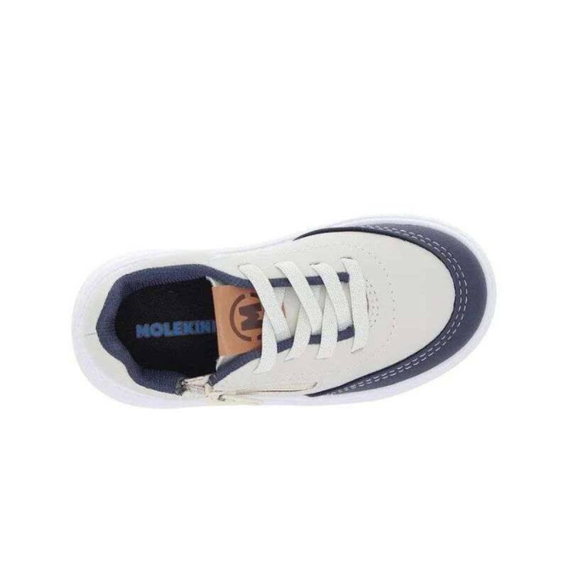 Tenis Infantil Molekinho Meninos Conforto - Branco off Bege 5