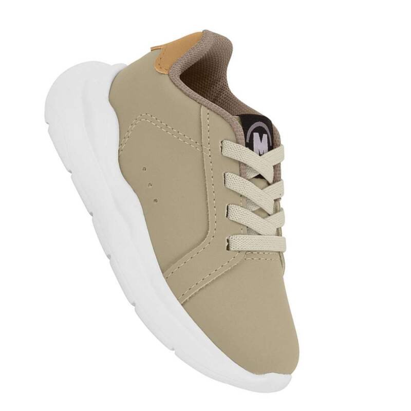 Tênis Molekinho Casual Menino Conforto - Infantil - Bege Bege 3