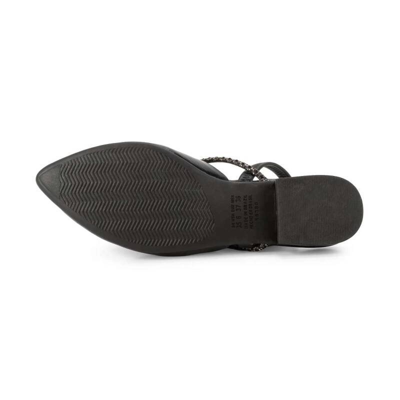 Sapato Mule Mississipi Feminino Bico Fino Preto 5