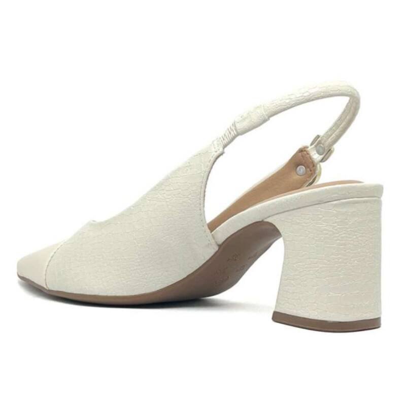 Sapato Ramarim Salto Médio Coconut - Feminino - Bege Bege 3