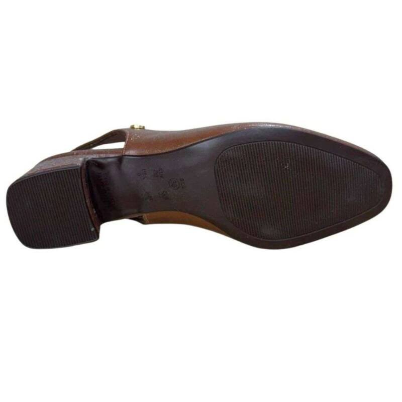Sapato ComfortFlex Slingback - Feminino - Marrom Marrom 5