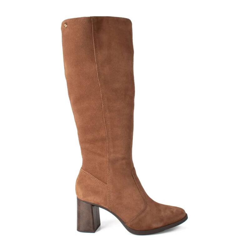 Bota Dakota Cano Longo Castanho Salto Bloco - Feminina - Mar Marrom 3