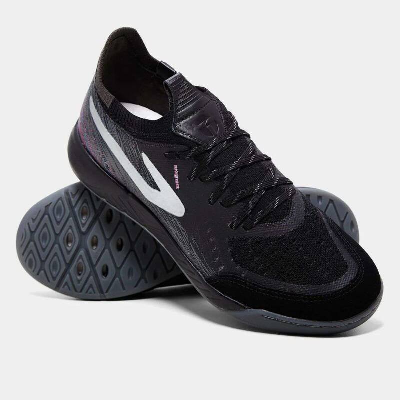 Chuteira Futsal Topper Dominator Fuse II - Masculina - Preto Preto 2