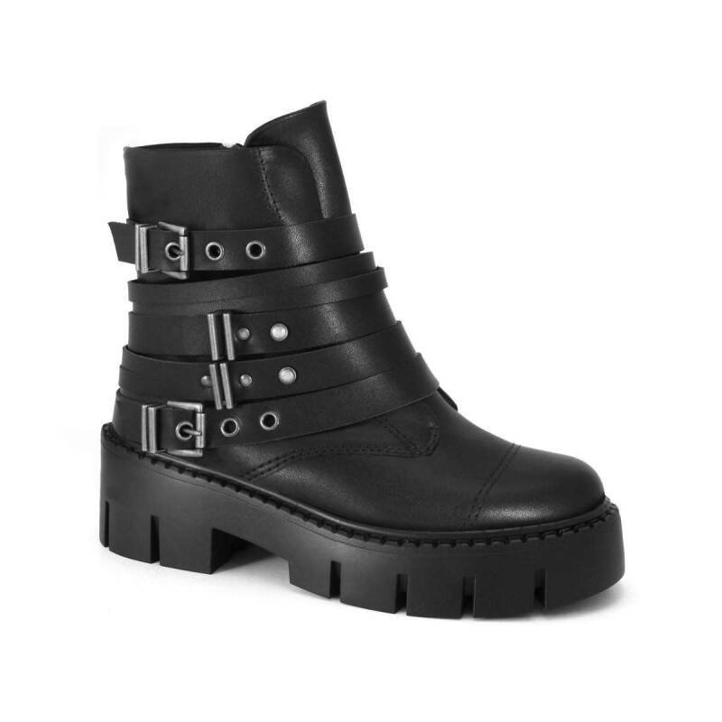 Coturno Ramarim Cano Curto - Feminino - Preto