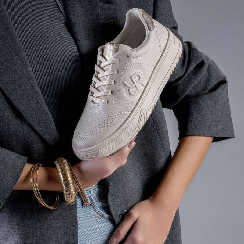 Tênis Casual Ramarim - Feminino - Bege Bege 4