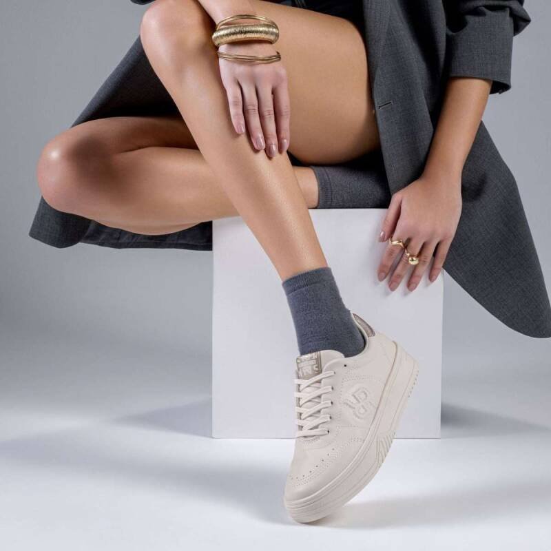 Tênis Casual Ramarim - Feminino - Bege Bege 5