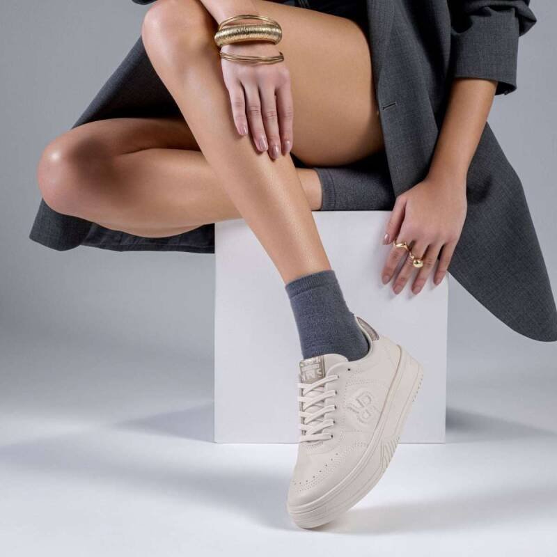 Tênis Casual Ramarim - Feminino - Bege Bege 5
