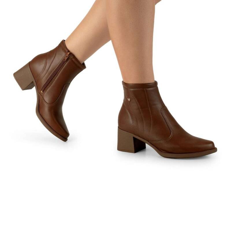 Bota Mississipi de Cano Curto Marrom - Marrom Marrom 7