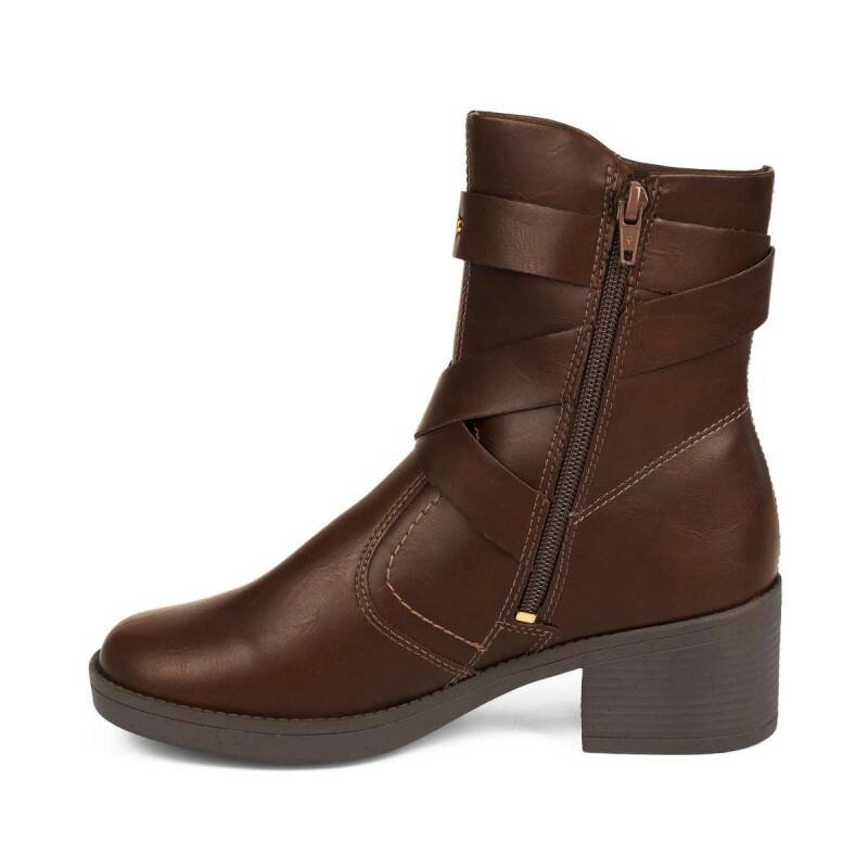 Bota Mississipi Cano Curto Feminina Café Feminina - Marrom Marrom 3