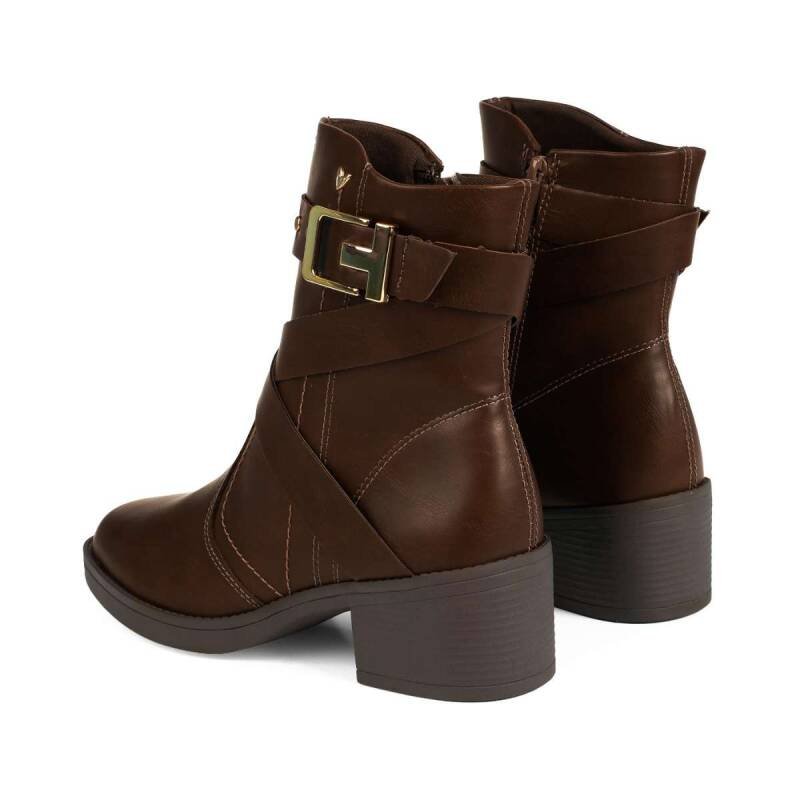 Bota Mississipi Cano Curto Feminina Café Feminina - Marrom Marrom 5