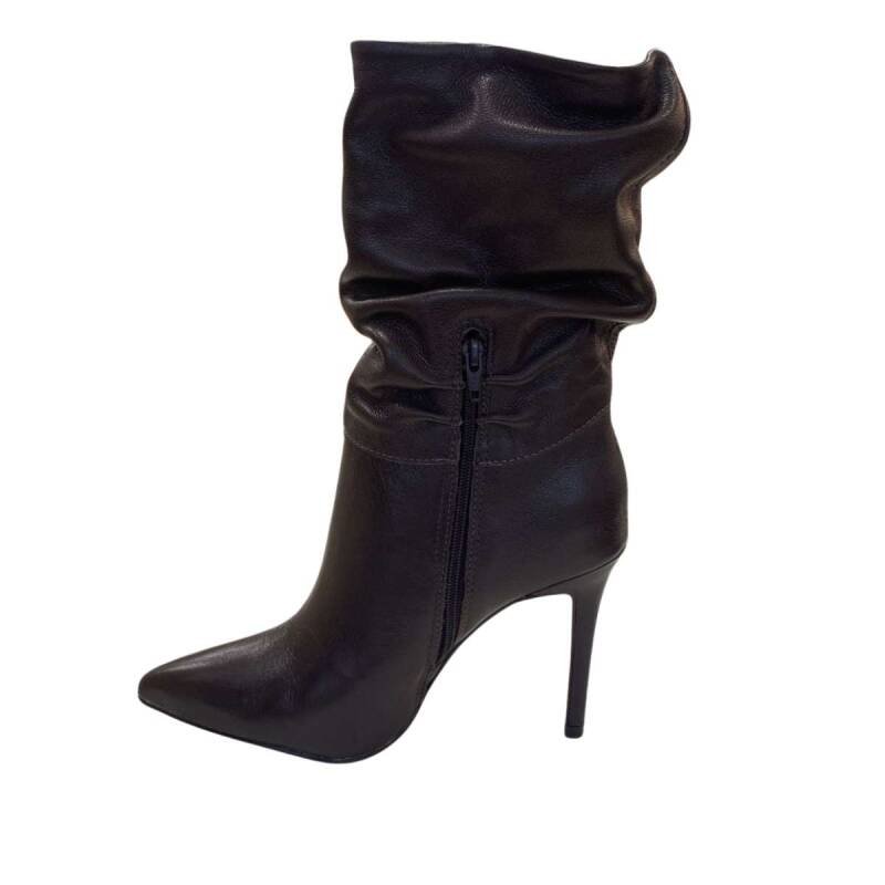Bota Bottero Cano Baixo Salto Fino - Feminino Marrom 2