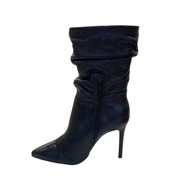 Bota Bottero Cano Baixo Salto Fino - Feminino Preto 2