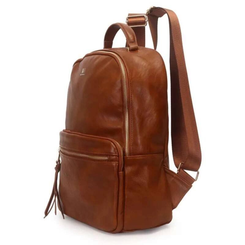 Mochila Wj Grande com Bolso Frontais - Feminina Marrom 2
