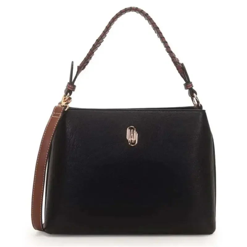 Bolsa Wj Shoulder Bag Grande Bicolor com Alça Trançada - Feminina