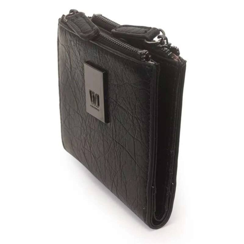 Carteira Wj Pequena Matelasse - Feminina - Preto Preto 3