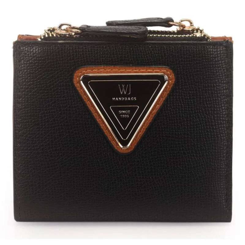 Carteira WJ Pequena Bicolor Metal Logo Resinado - Feminino -