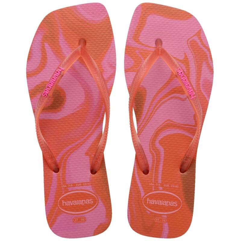 Chinelo Havaianas Square Jelly Fc - Feminino - Rosa