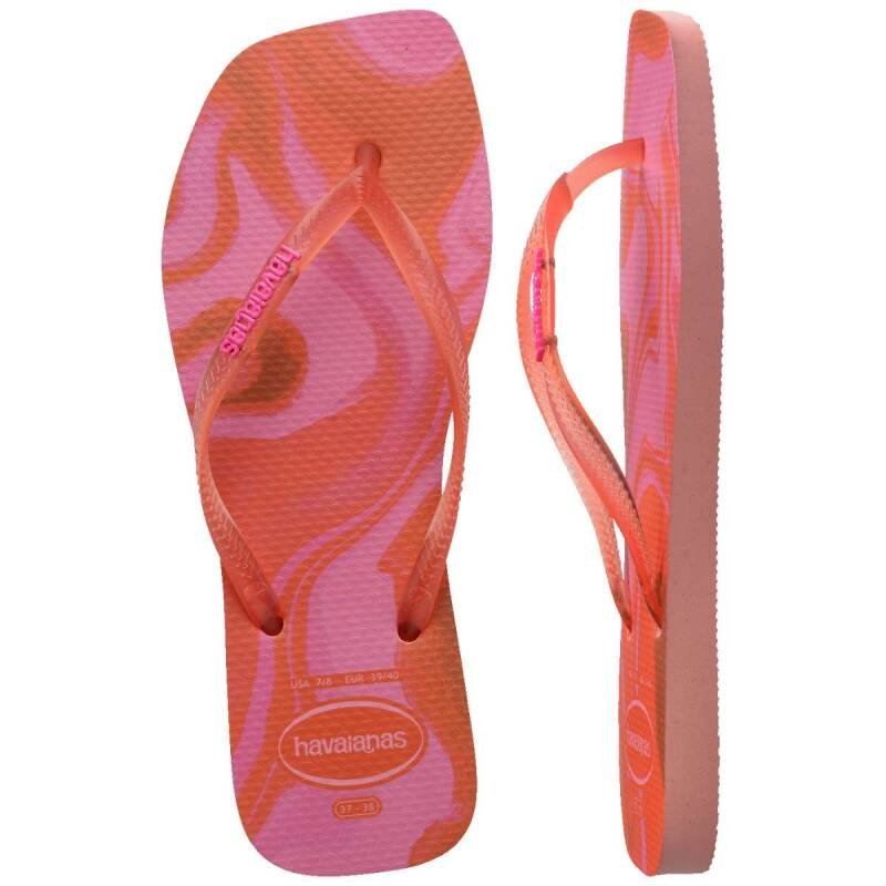 Chinelo Havaianas Square Jelly Fc - Feminino - Rosa Rosa 4