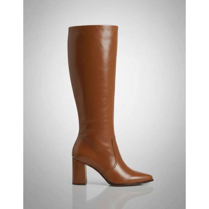Ramarim Bota Feminina Cano Alto Capuccino 2663104 - Marrom