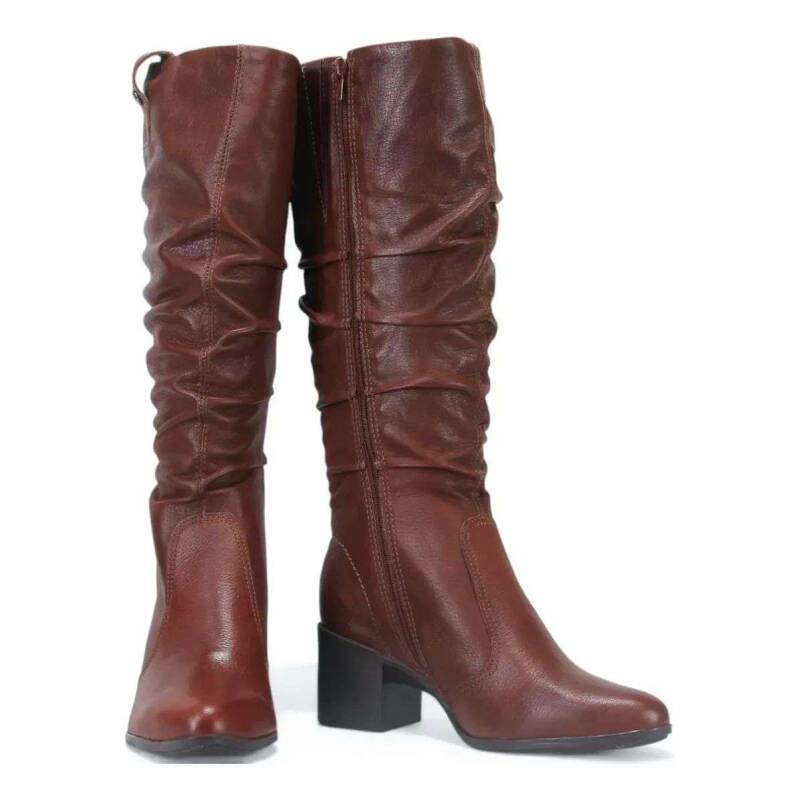 Bota Bottero Feminina Montaria Cano Longo Marrom 5
