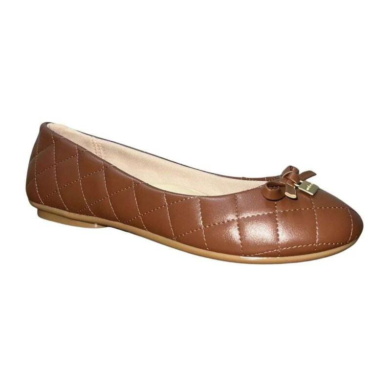 Sapatilha Casual Bico Arredondado Matelassê com Laço Feminino Moleca