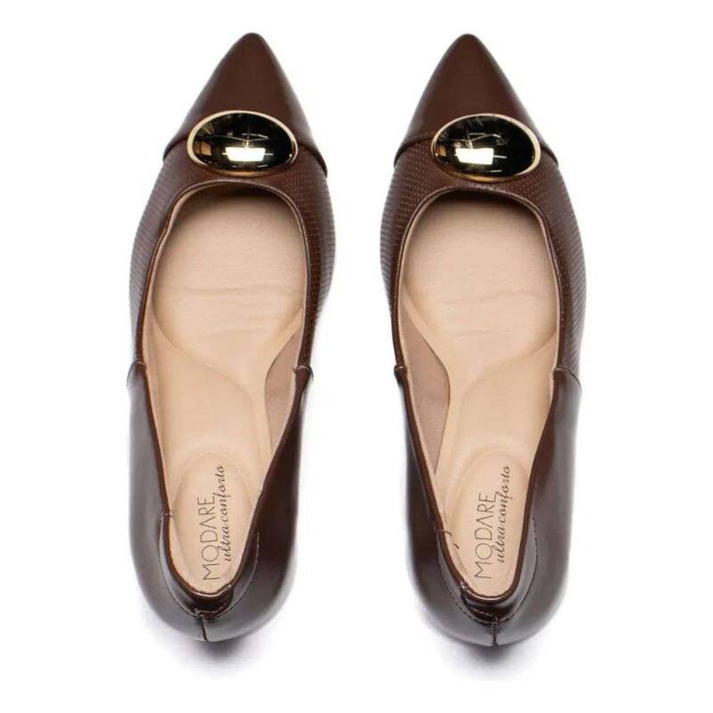 Scarpin Feminino Modare Napa Suprema - Marrom Marrom 4