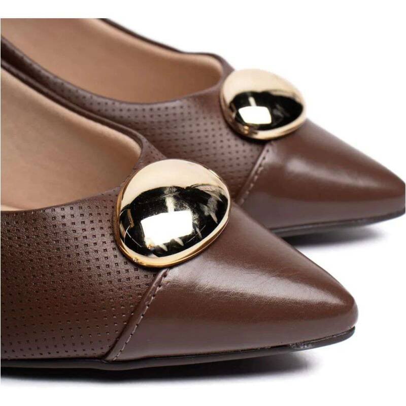 Scarpin Feminino Modare Napa Suprema - Marrom Marrom 5