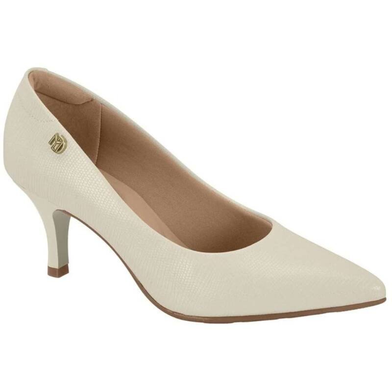 Sapato Scarpin Modare Feminino - Branco off Branco 3
