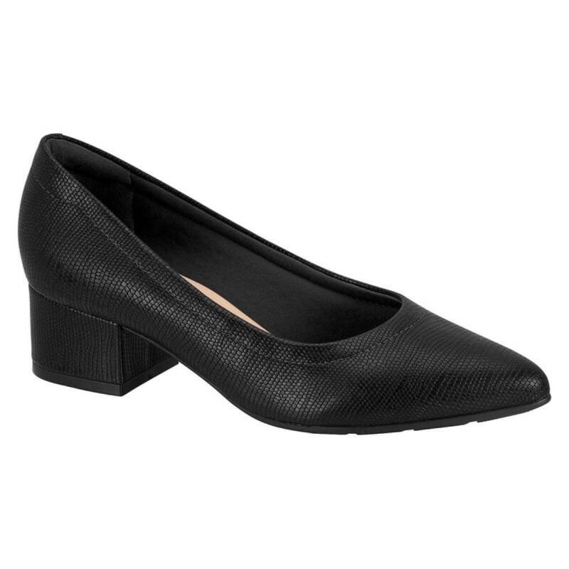 Sapato Modare Verniz Salto Bloco - Feminino