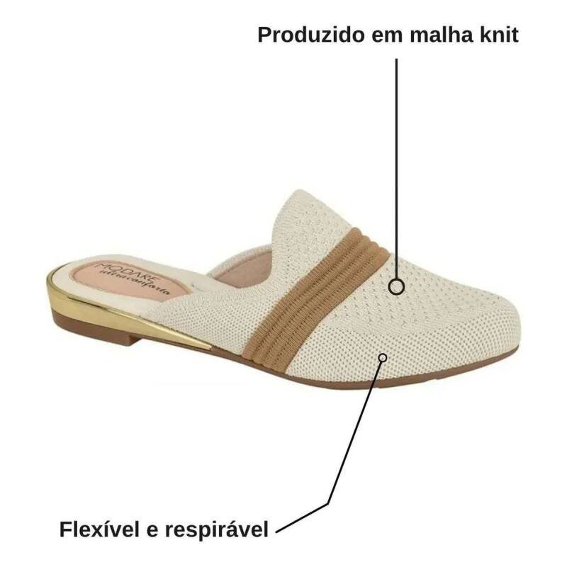 Mule Feminino Modare Ultraconforto Lançamento - Branco off Branco 2
