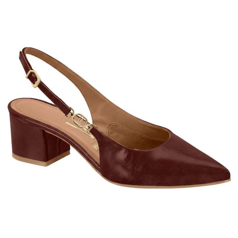 Sapato Vizzano Slingback Vermelho Feminino - Vermelho Vermelho 2