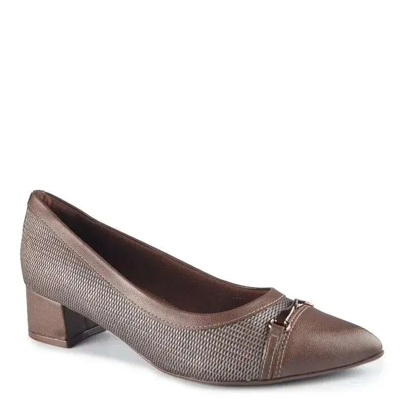 Sapato Piccadilly Taci Feminino - Marrom Marrom 2
